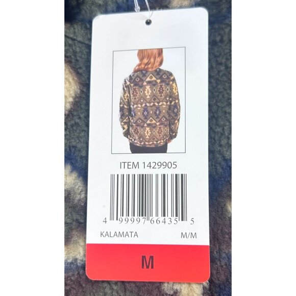 Weatherproof Vintage Fleece Women's Medium Pullover Aztec Pattern Sweatshirt NEW - Picture 7 of 8